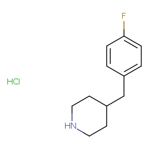 Piperidine, 4-[(4-fluorophenyl)methyl]-, hydrochloride