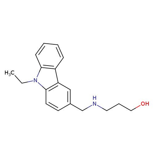3-{[(9-ethyl-9H-carbazol-3-yl)methyl]amino}propan-1-ol