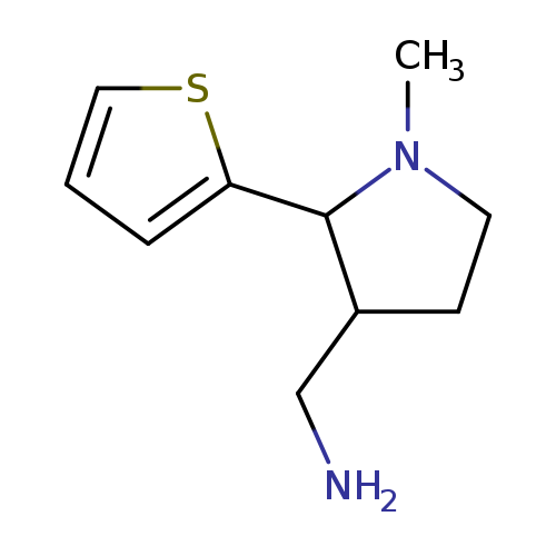 [1-methyl-2-(thiophen-2-yl)pyrrolidin-3-yl]methanamine