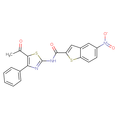 N-(5-acetyl-4-phenyl-1,3-thiazol-2-yl)-5-nitro-1-benzothiophene-2-carboxamide