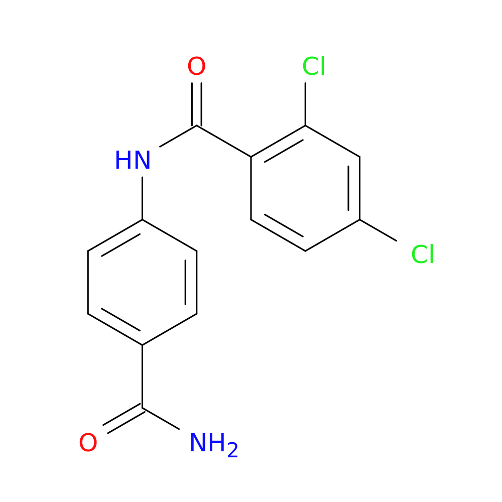 N-[4-(aminocarbonyl)phenyl]-2,4-dichlorobenzamide