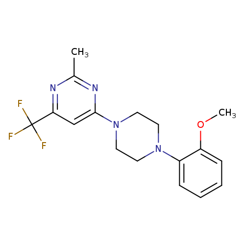 4-[4-(2-methoxyphenyl)piperazin-1-yl]-2-methyl-6-(trifluoromethyl)pyrimidine