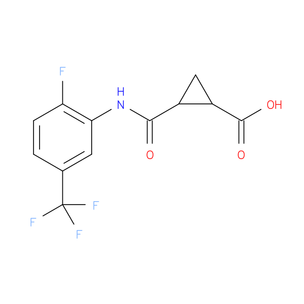 2-{[2-fluoro-5-(trifluoromethyl)phenyl]carbamoyl}cyclopropane-1-carboxylic acid