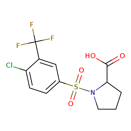 ((4-chloro-3-(trifluoromethyl)phenyl)sulfonyl)proline