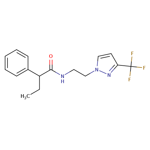 2-phenyl-N-{2-[3-(trifluoromethyl)-1H-pyrazol-1-yl]ethyl}butanamide