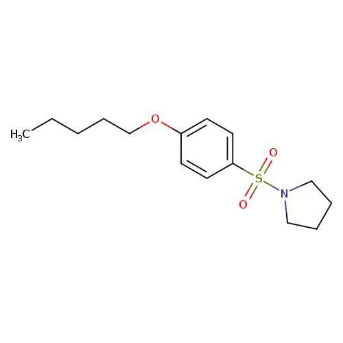 pentyl 4-(1-pyrrolidinylsulfonyl)phenyl ether