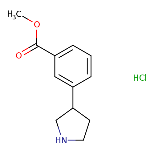 METHYL 3-(PYRROLIDIN-3-YL)BENZOATE HYDROCHLORIDE