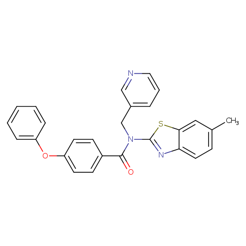 N-(6-methyl-1,3-benzothiazol-2-yl)-4-phenoxy-N-[(pyridin-3-yl)methyl]benzamide