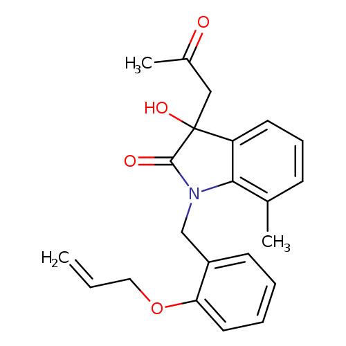 3-hydroxy-7-methyl-3-(2-oxopropyl)-1-{[2-(prop-2-en-1-yloxy)phenyl]methyl}-2,3-dihydro-1H-indol-2-one
