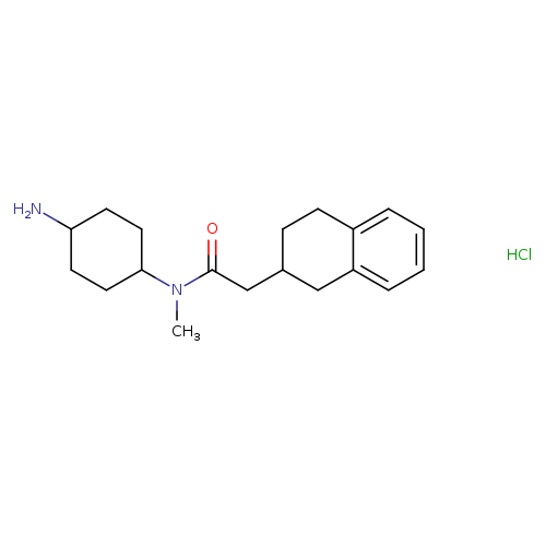 N-(4-aminocyclohexyl)-N-methyl-2-(1,2,3,4-tetrahydronaphthalen-2-yl)acetamidehydrochloride,Mixtureofdiastereomers