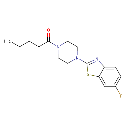 1-[4-(6-fluoro-1,3-benzothiazol-2-yl)piperazin-1-yl]pentan-1-one