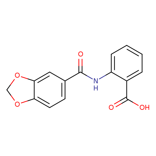 2-[(1,3-Benzodioxol-5-ylcarbonyl)amino]benzoic acid