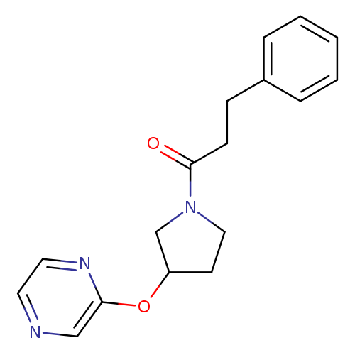 3-phenyl-1-[3-(pyrazin-2-yloxy)pyrrolidin-1-yl]propan-1-one