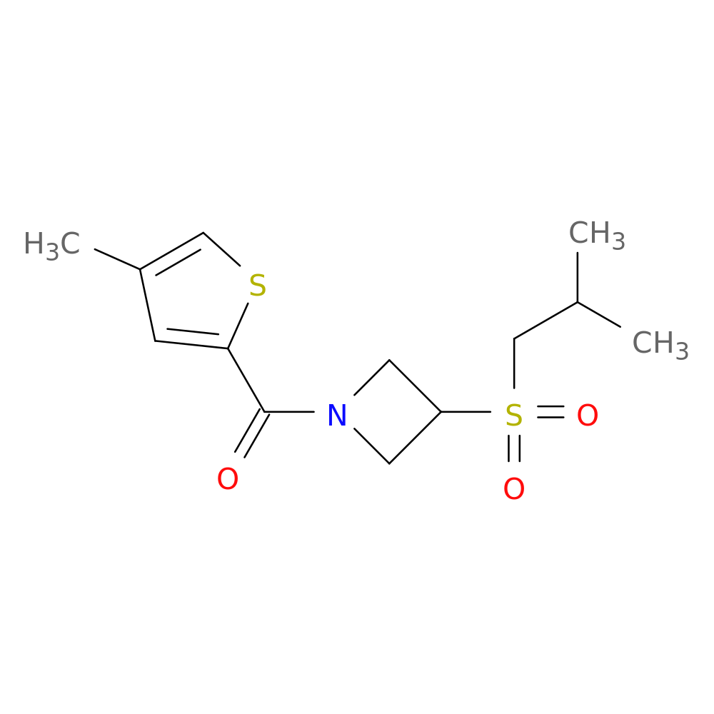 3-(2-methylpropanesulfonyl)-1-(4-methylthiophene-2-carbonyl)azetidine
