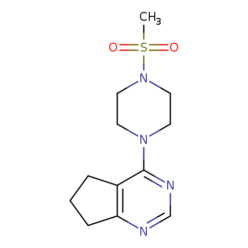 1-{5H,6H,7H-cyclopenta[d]pyrimidin-4-yl}-4-methanesulfonylpiperazine