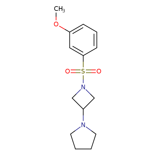 1-[1-(3-methoxybenzenesulfonyl)azetidin-3-yl]pyrrolidine