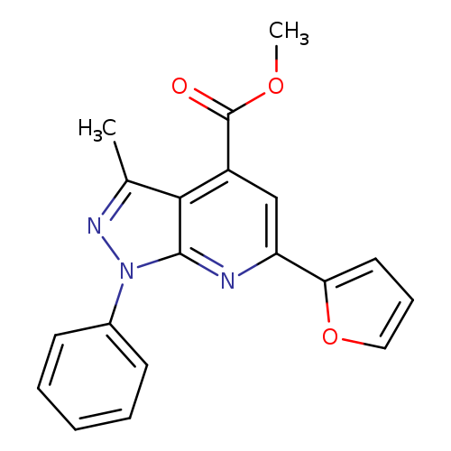 methyl 6-(2-furyl)-3-methyl-1-phenyl-1H-pyrazolo[3,4-b]pyridine-4-carboxylate