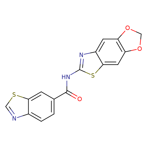 N-{4,6-dioxa-10-thia-12-azatricyclo[7.3.0.0^{3,7}]dodeca-1(9),2,7,11-tetraen-11-yl}-1,3-benzothiazole-6-carboxamide