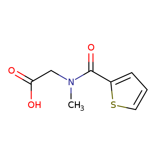 2-(N-methyl-1-thiophen-2-ylformamido)acetic acid