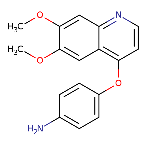 BenzenaMine, 4-[(6,7-diMethoxy-4-quinolinyl)oxy]-