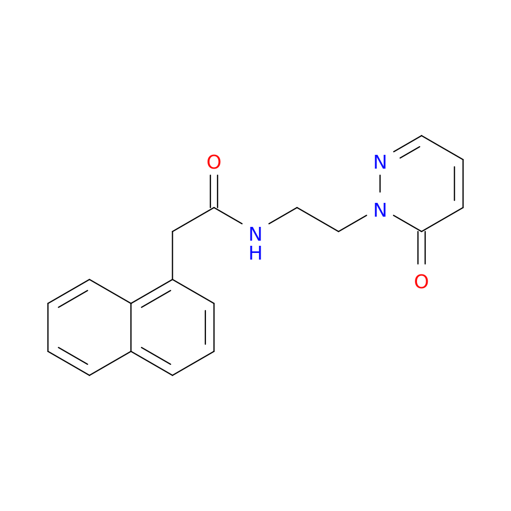 2-(naphthalen-1-yl)-N-[2-(6-oxo-1,6-dihydropyridazin-1-yl)ethyl]acetamide