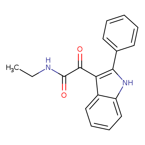 N-ethyl-2-oxo-2-(2-phenyl-1H-indol-3-yl)acetamide