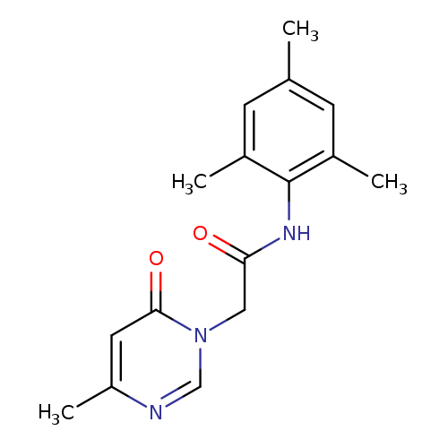 2-(4-methyl-6-oxo-1,6-dihydropyrimidin-1-yl)-N-(2,4,6-trimethylphenyl)acetamide