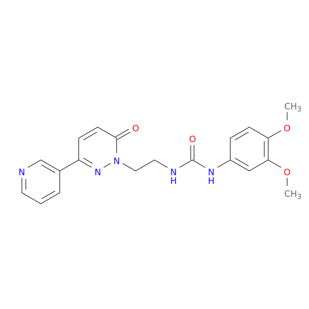 1-(3,4-dimethoxyphenyl)-3-{2-[6-oxo-3-(pyridin-3-yl)-1,6-dihydropyridazin-1-yl]ethyl}urea