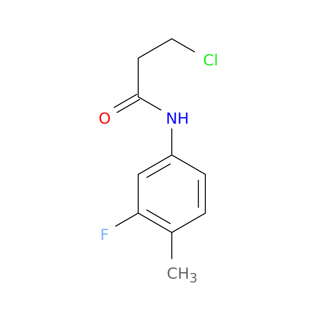3-Chloro-n-(3-fluoro-4-methylphenyl)propanamide
