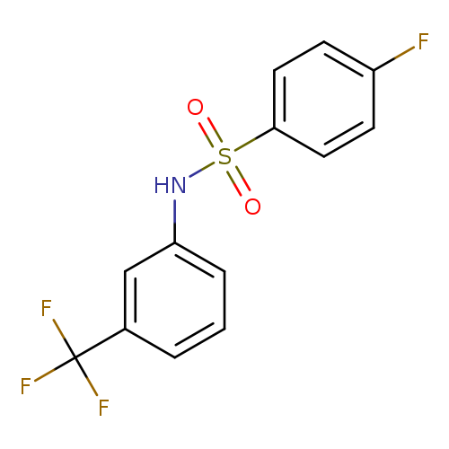 4-fluoro-N-[3-(trifluoromethyl)phenyl]benzenesulfonamide
