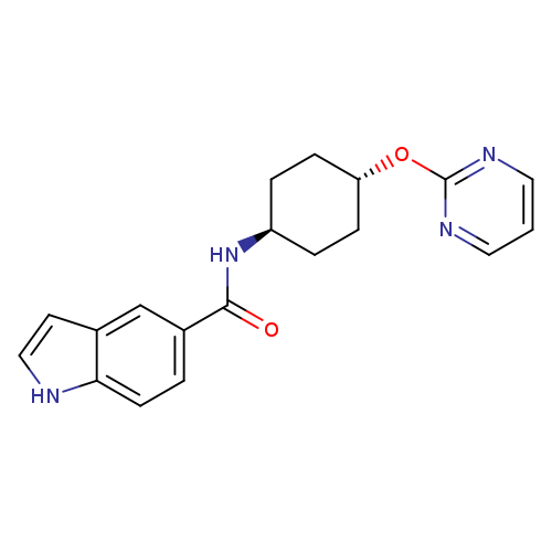 N-[(1r,4r)-4-(pyrimidin-2-yloxy)cyclohexyl]-1H-indole-5-carboxamide