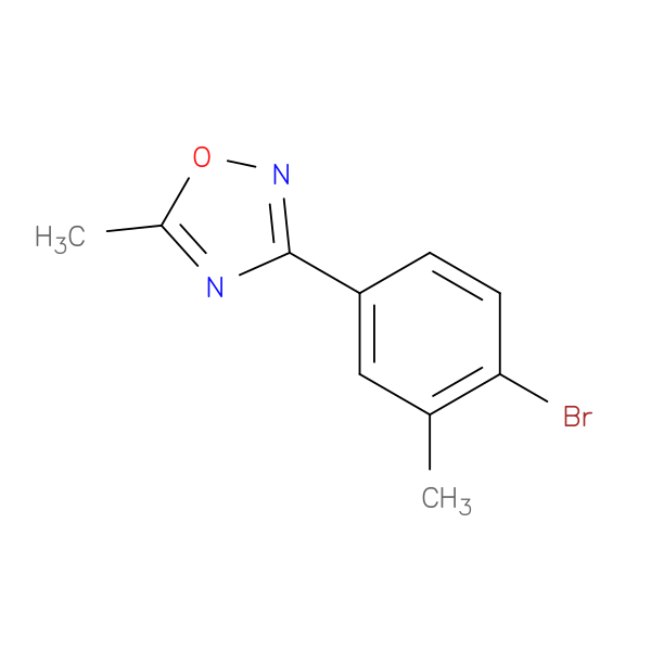 3-(4-Bromo-3-methylphenyl)-5-methyl-1,2,4-oxadiazole