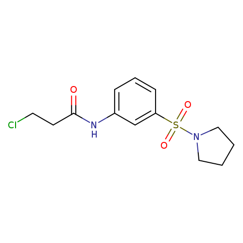 3-chloro-N-[3-(pyrrolidine-1-sulfonyl)phenyl]propanamide