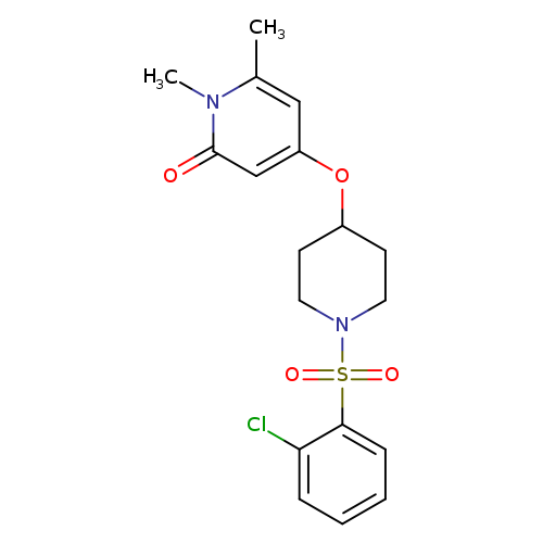 4-{[1-(2-chlorobenzenesulfonyl)piperidin-4-yl]oxy}-1,6-dimethyl-1,2-dihydropyridin-2-one