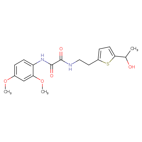 N'-(2,4-dimethoxyphenyl)-N-{2-[5-(1-hydroxyethyl)thiophen-2-yl]ethyl}ethanediamide