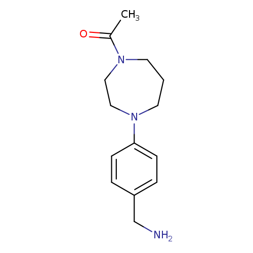 1-(4-[4-(Aminomethyl)phenyl]-1,4-diazepan-1-yl)ethan-1-one