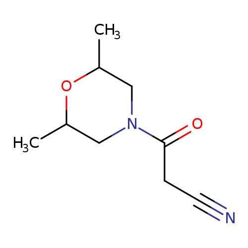 3-(2,6-dimethylmorpholin-4-yl)-3-oxopropanenitrile
