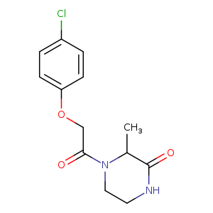4-[2-(4-chlorophenoxy)acetyl]-3-methylpiperazin-2-one
