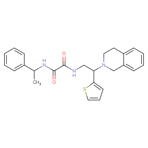 N'-(1-phenylethyl)-N-[2-(1,2,3,4-tetrahydroisoquinolin-2-yl)-2-(thiophen-2-yl)ethyl]ethanediamide