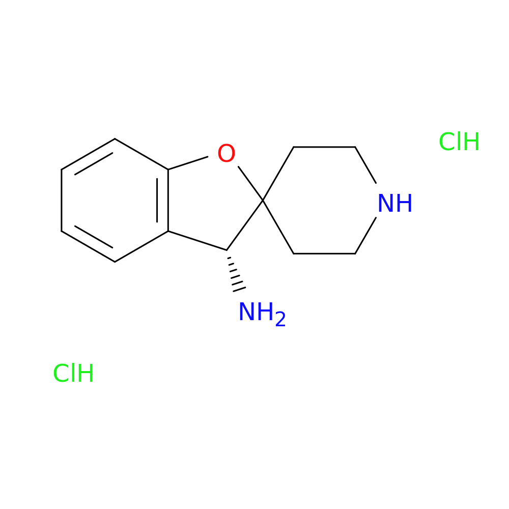(R)-3H-Spiro[benzofuran-2,4'-piperidin]-3-amine dihydrochloride