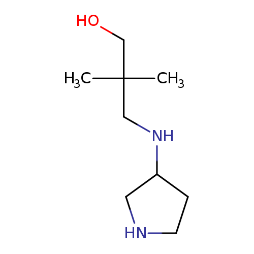 2,2-dimethyl-3-[(pyrrolidin-3-yl)amino]propan-1-ol