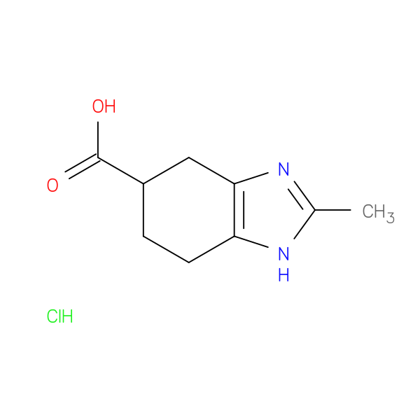 2-methyl-4,5,6,7-tetrahydro-1H-1,3-benzodiazole-5-carboxylic acid hydrochloride