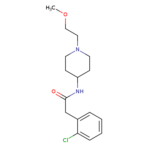 2-(2-chlorophenyl)-N-[1-(2-methoxyethyl)piperidin-4-yl]acetamide