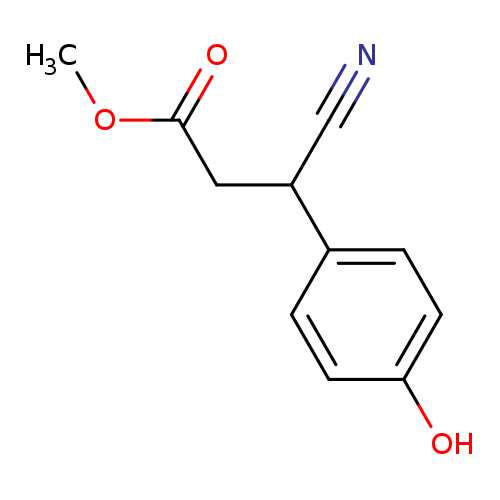 Methyl 3-Cyano-3-(4-hydroxyphenyl)propanoate