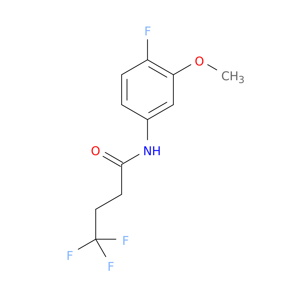 4,4,4-trifluoro-N-(4-fluoro-3-methoxyphenyl)butanamide