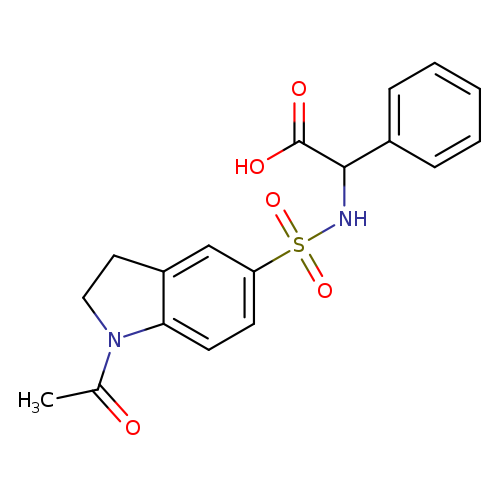 ([(1-Acetyl-2,3-dihydro-1h-indol-5-yl)sulfonyl]amino)(phenyl)acetic acid