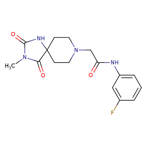 N-(3-fluorophenyl)-2-{3-methyl-2,4-dioxo-1,3,8-triazaspiro[4.5]decan-8-yl}acetamide