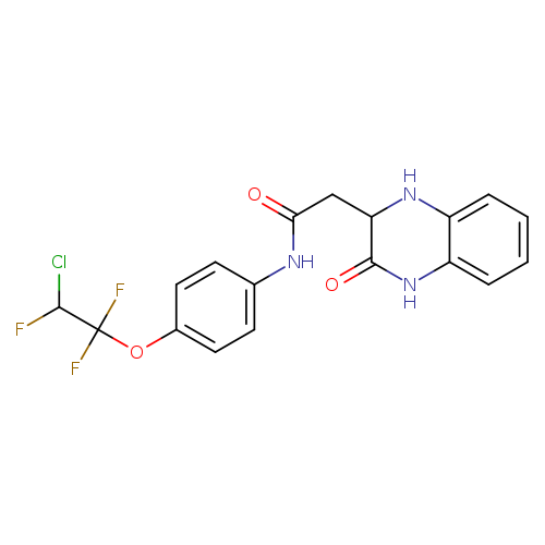N-[4-(2-chloro-1,1,2-trifluoroethoxy)phenyl]-2-(3-oxo-1,2,3,4-tetrahydroquinoxalin-2-yl)acetamide