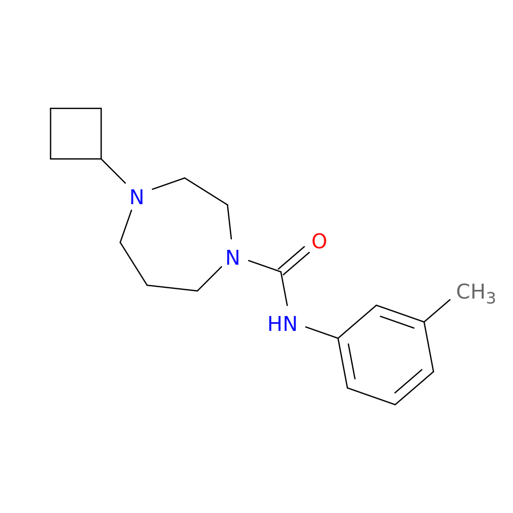 4-cyclobutyl-N-(3-methylphenyl)-1,4-diazepane-1-carboxamide