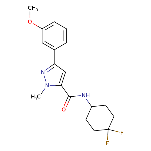 N-(4,4-difluorocyclohexyl)-3-(3-methoxyphenyl)-1-methyl-1H-pyrazole-5-carboxamide